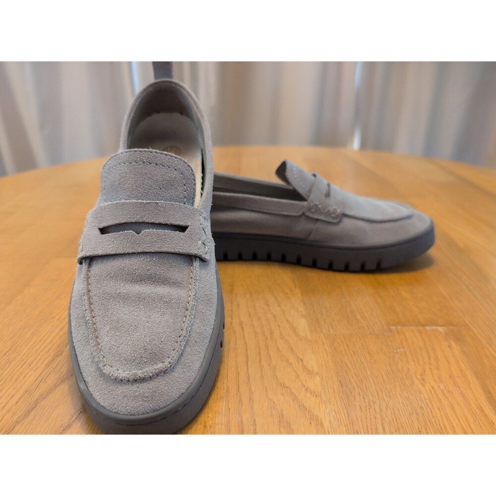 Vionic Uptown Penny Loafers Sneakers Grey Size 9 Orthotic Arch Comfort Packable!